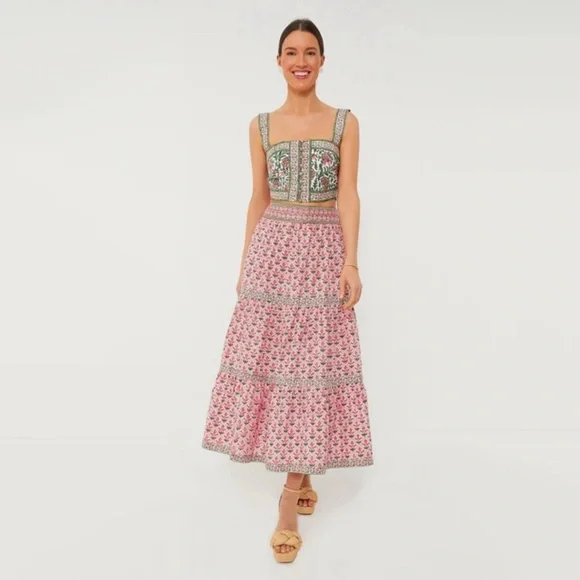 PINK CITY PRINTS Rose Hyacinth Lucia Skirt - Picture 4 of 12